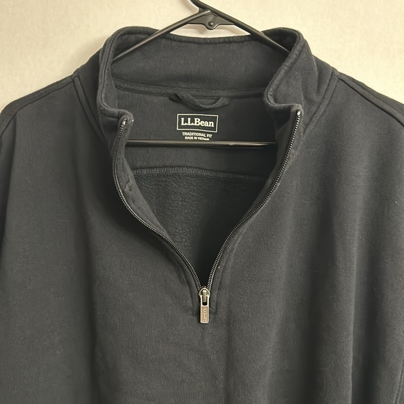 L.L Bean Mens Black Traditional Fit Long Sleeves Casual Zip Up Jacket Size XL - Picture 4 of 6